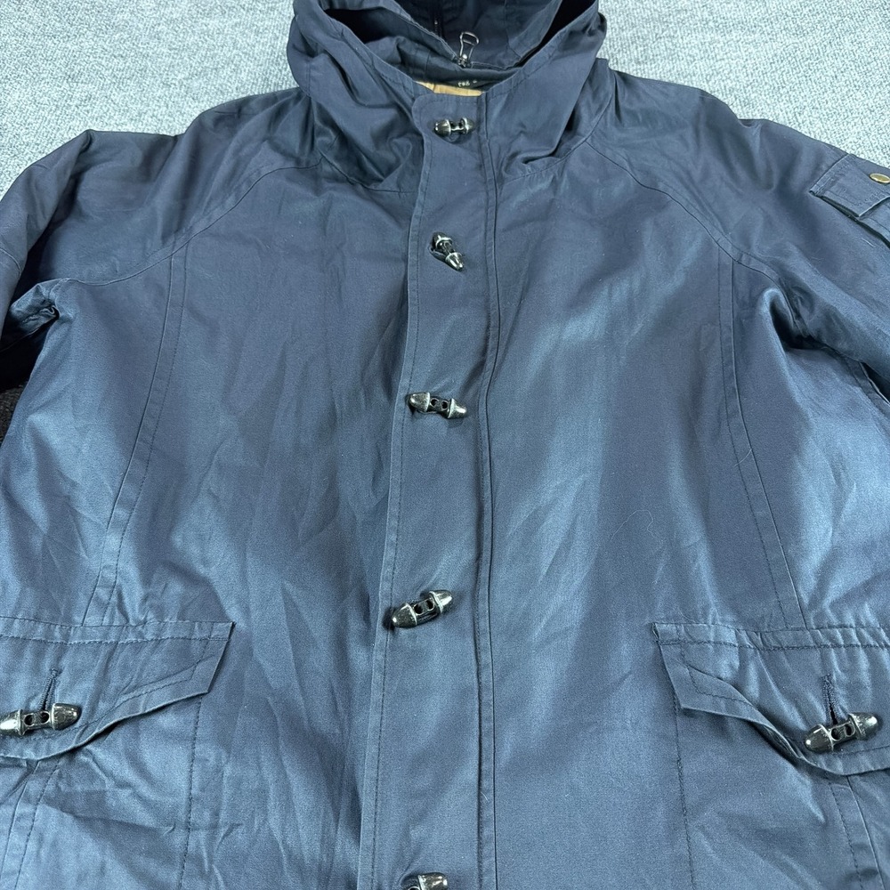 Rag & Bone Navy Blue Toggle Parka Jacket Mens 44 Handmade USA Hooded Coat Fall - Picture 4 of 11